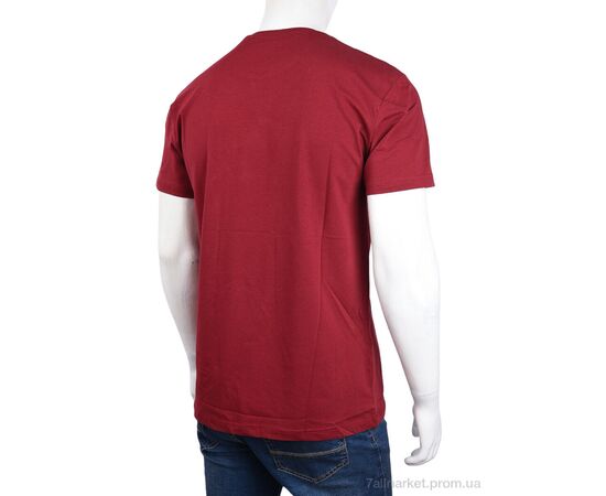 Фотография Футболка мужская Лето 3707-099-2 bordo (4 шт. р.сетка M-2XL) "Мир" недорого оптом от прямого поставщика, изображение 2