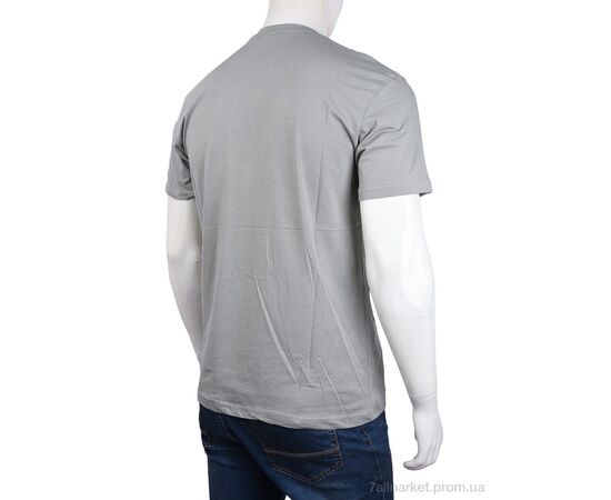 Футболка чоловіча Літо 3707-099-3 grey (4 шт. р.сіткаM-2XL) "Мир" недорого оптом від прямого постачальника, зображення 2