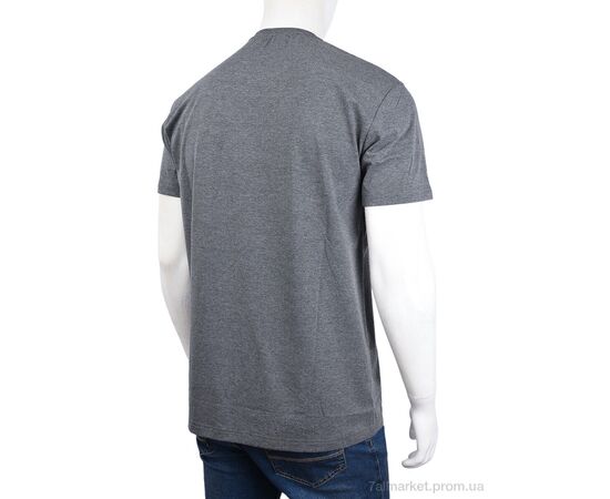 Футболка чоловіча Літо 3707-087-3 grey (4 шт. р.сіткаM-2XL) "Мир" недорого оптом від прямого постачальника, зображення 2