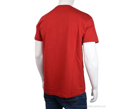 Футболка чоловіча Літо 3707-087-5 red (4 шт. р.сіткаM-2XL) "Мир" недорого оптом від прямого постачальника, зображення 2