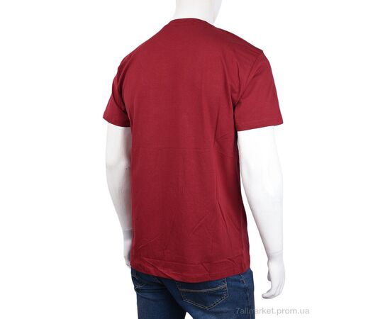 Фотография Футболка мужская Лето 3707-0095-2 bordo (4 шт. р.сетка M-2XL) "Мир" недорого оптом от прямого поставщика, изображение 2