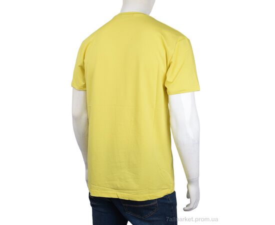 Фотография Футболка мужская Лето 3707-82-1 yellow (4 шт. р.сетка M-2XL) "Мир" недорого оптом от прямого поставщика, изображение 2