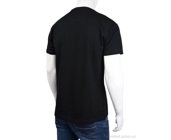 Фотография Футболка мужская Лето 3707-156 black (4 шт. р.сетка M-2XL) "Мир" недорого оптом от прямого поставщика, изображение 2