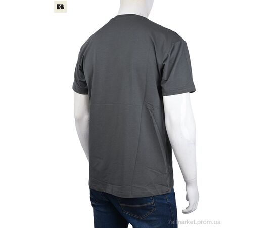 Фотография Футболка мужская Лето 3707-113-4 grey (4 шт. р.сетка M-2XL) "BIG" недорого оптом от прямого поставщика, изображение 2