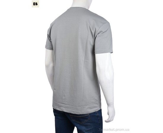 Футболка чоловіча Літо 3707-113-5 grey (4 шт. р.сіткаM-2XL) "BIG" недорого оптом від прямого постачальника, зображення 2