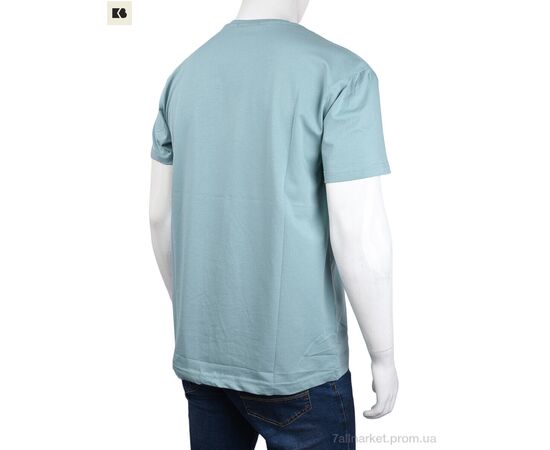Футболка чоловіча Літо 3707-113-7 green (4 шт. р.сіткаM-2XL) "BIG" недорого оптом від прямого постачальника, зображення 2