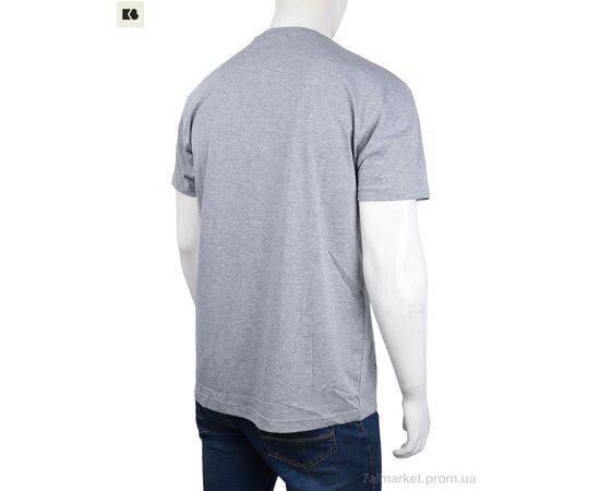 Футболка чоловіча Літо 3707-113-8 grey (4 шт. р.сіткаM-2XL) "BIG" недорого оптом від прямого постачальника, зображення 2