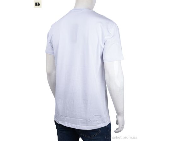 Футболка чоловіча Літо 3707-113-11 white (4 шт. р.сіткаM-2XL) "BIG" недорого оптом від прямого постачальника, зображення 2