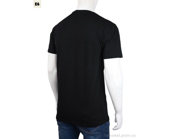 Футболка чоловіча Літо 3707-110-1 black (4 шт. р.сіткаM-2XL) "BIG" недорого оптом від прямого постачальника, зображення 2