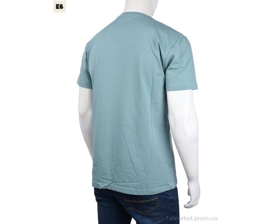 Футболка чоловіча Літо 3707-110-5 green (4 шт. р.сіткаM-2XL) "BIG" недорого оптом від прямого постачальника, зображення 2