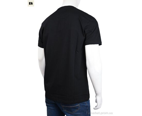 Футболка чоловіча Літо 3707-079-1 black (4 шт. р.сіткаM-2XL) "BIG" недорого оптом від прямого постачальника, зображення 2