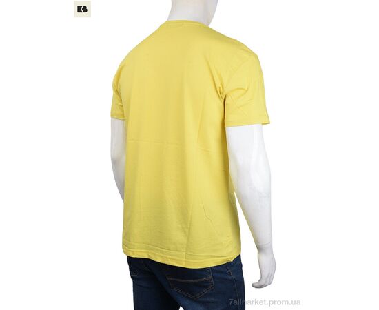 Футболка чоловіча Літо 3707-079-5 yellow (4 шт. р.сіткаM-2XL) "BIG" недорого оптом від прямого постачальника, зображення 2