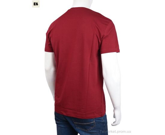 Футболка чоловіча Літо 3707-0057-2 bordo (4 шт. р.сіткаM-2XL) "BIG" недорого оптом від прямого постачальника, зображення 2