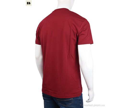 Футболка чоловіча Літо 3707-124-2 bordo (4 шт. р.сіткаM-2XL) "BIG" недорого оптом від прямого постачальника, зображення 2
