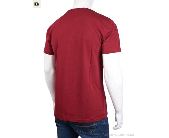Фотография Футболка мужская Лето 3707-099-2 bordo (4 шт. р.сетка M-2XL) "BIG" недорого оптом от прямого поставщика, изображение 2