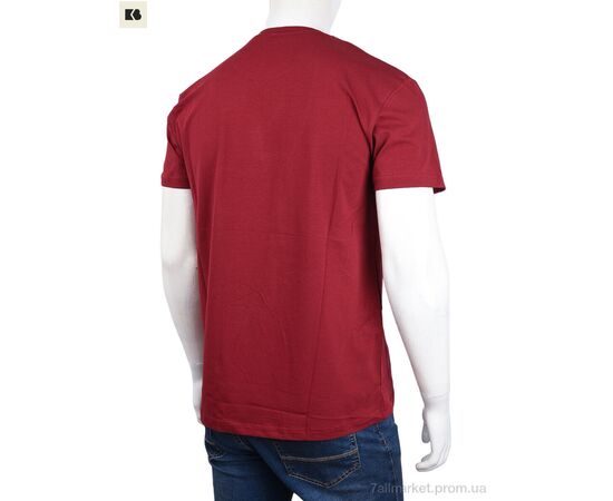 Фотография Футболка мужская Лето 3707-087-4 bordo (4 шт. р.сетка M-2XL) "BIG" недорого оптом от прямого поставщика, изображение 2