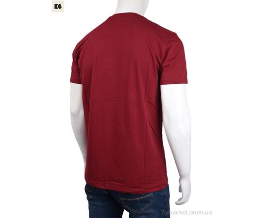 Фотография Футболка мужская Лето 3707-0094-1 bordo (4 шт. р.сетка M-2XL) "BIG" недорого оптом от прямого поставщика, изображение 2