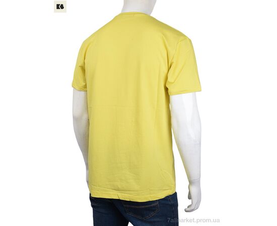 Фотография Футболка мужская Лето 3707-82-1 yellow (4 шт. р.сетка M-2XL) "BIG" недорого оптом от прямого поставщика, изображение 2