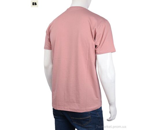 Фотография Футболка мужская Лето 3707-82-3 pink (4 шт. р.сетка M-2XL) "BIG" недорого оптом от прямого поставщика, изображение 2