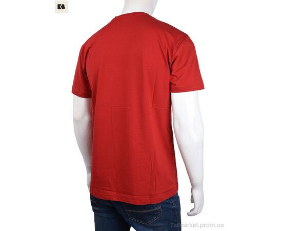 Футболка чоловіча Літо 3707-82-4 red (4 шт. р.сіткаM-2XL) "BIG" недорого оптом від прямого постачальника, зображення 2