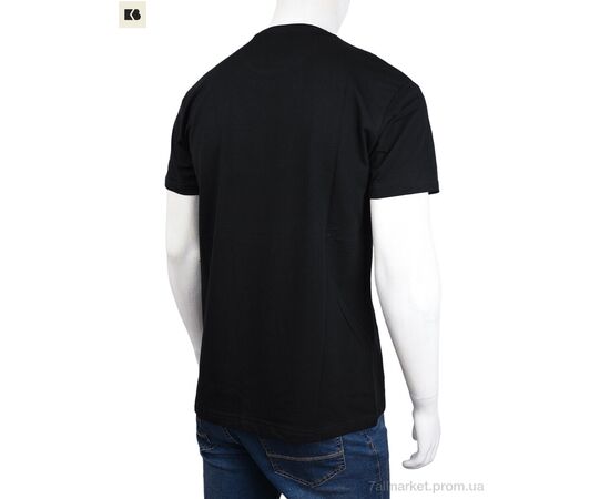 Футболка чоловіча Літо 3707-156 black (4 шт. р.сіткаM-2XL) "BIG" недорого оптом від прямого постачальника, зображення 2