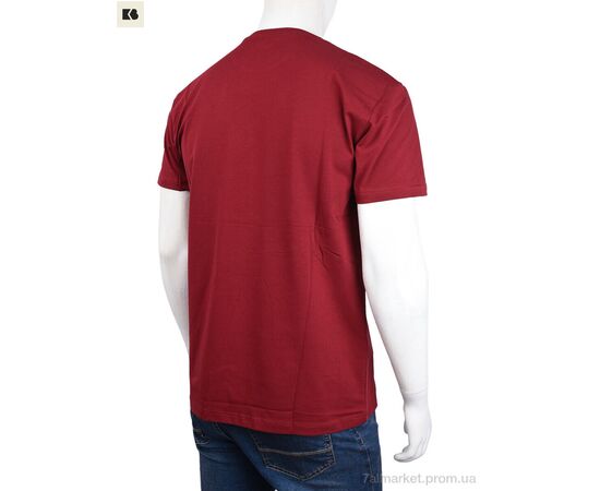 Фотография Футболка мужская Лето 3707-066-2 bordo (4 шт. р.сетка M-2XL) "BIG" недорого оптом от прямого поставщика, изображение 2