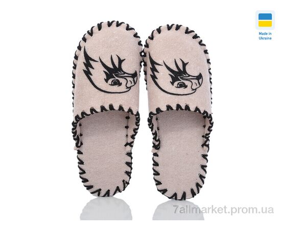 Тапки чоловічі домашні Весна/осінь 365M беж (9 пар р.40-45) "Active" недорого оптом від прямого постачальника, зображення 2