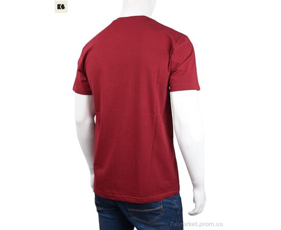 Футболка чоловіча Літо 3707-106-1 bordo (4 шт. р.сіткаM-2XL) "BIG" недорого оптом від прямого постачальника, зображення 2