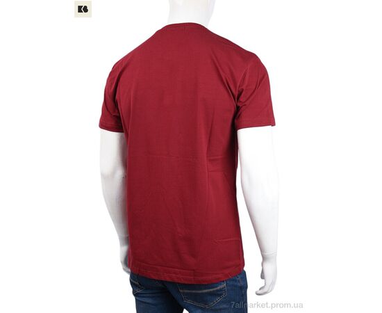 Фотография Футболка мужская Лето 3707-068-1 bordo (4 шт. р.сетка M-2XL) "BIG" недорого оптом от прямого поставщика, изображение 2
