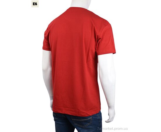 Футболка чоловіча Літо 3707-068-2 red (4 шт. р.сіткаM-2XL) "BIG" недорого оптом від прямого постачальника, зображення 2