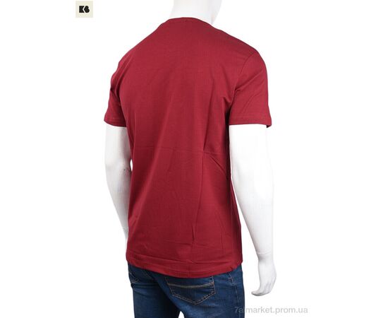 Футболка чоловіча Літо 3707-075 bordo (4 шт. р.сіткаM-2XL) "BIG" недорого оптом від прямого постачальника, зображення 2