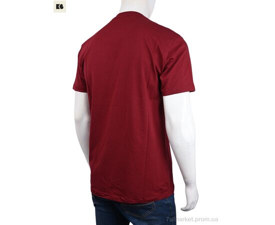 Футболка чоловіча Літо 3707-121 bordo (4 шт. р.сіткаM-2XL) "BIG" недорого оптом від прямого постачальника, зображення 2