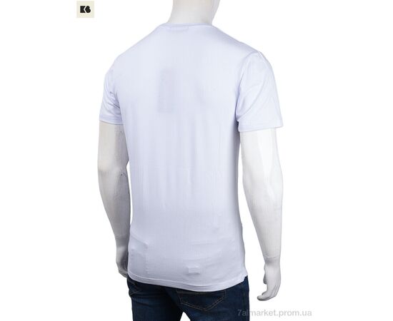 Фотография Футболка мужская Лето 3707-091-3 white (4 шт. р.сетка M-2XL) "BIG" недорого оптом от прямого поставщика, изображение 2