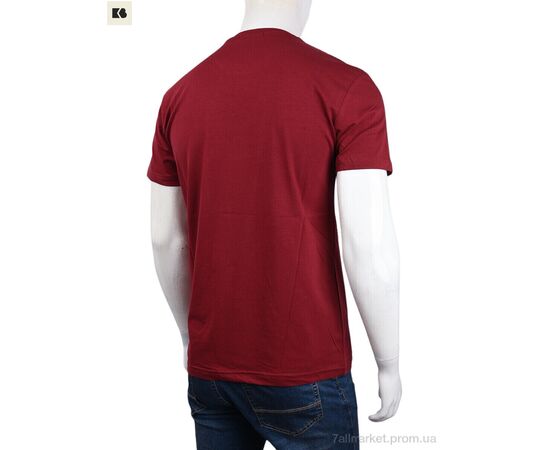 Фотография Футболка мужская Лето 3707-091-2 bordo (4 шт. р.сетка M-2XL) "BIG" недорого оптом от прямого поставщика, изображение 2