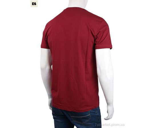 Фотография Футболка мужская Лето 3707-76-2 bordo (4 шт. р.сетка M-2XL) "BIG" недорого оптом от прямого поставщика, изображение 2