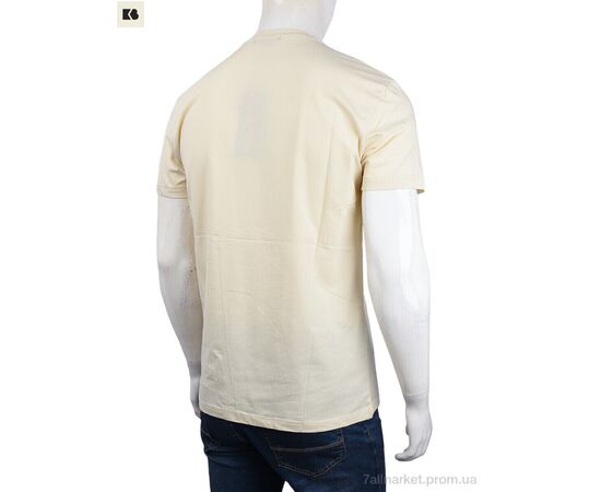 Футболка чоловіча Літо 3707-0563 beige (4 шт. р.сіткаM-2XL) "BIG" недорого оптом від прямого постачальника, зображення 2