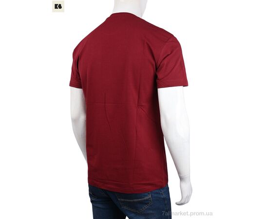 Фотография Футболка мужская Лето 3707-062 bordo (4 шт. р.сетка M-2XL) "BIG" недорого оптом от прямого поставщика, изображение 2