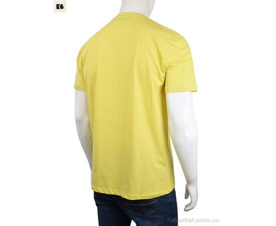 Футболка чоловіча Літо 3707-065 yellow (4 шт. р.сіткаM-2XL) "BIG" недорого оптом від прямого постачальника, зображення 2