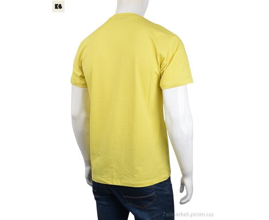Фотография Футболка мужская Лето 3707-090-2 yellow (4 шт. р.сетка M-2XL) "BIG" недорого оптом от прямого поставщика, изображение 2