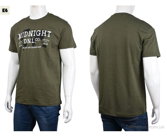 Фотография Футболка мужская Лето 3707-090-1 green (4 шт. р.сетка M-2XL) "BIG" недорого оптом от прямого поставщика, изображение 3