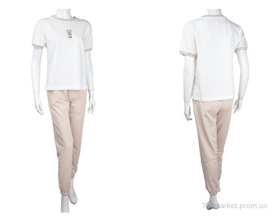 Фотография Женский костюм Лето 3708-3349-3 beige (4 шт. р.сетка S-XL) "Мир" недорого оптом от прямого поставщика, изображение 3