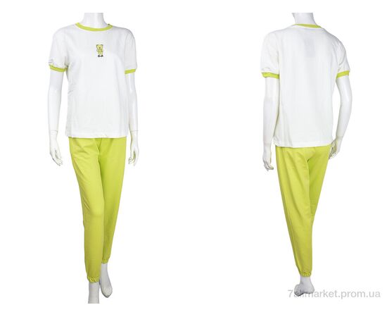 Фотография Женский костюм Лето 3708-3349-6 green (4 шт. р.сетка S-XL) "Мир" недорого оптом от прямого поставщика, изображение 3