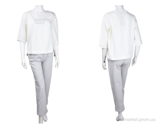 Фотография Женский костюм Лето 3708-107-3 grey (4 шт. р.сетка S-XL) "Мир" недорого оптом от прямого поставщика, изображение 3