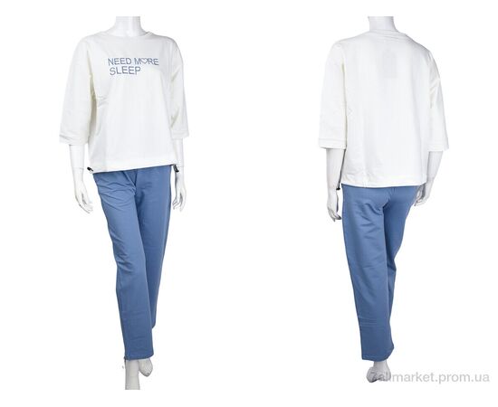 Фотография Женский костюм Лето 3708-107-4 blue (4 шт. р.сетка S-XL) "Мир" недорого оптом от прямого поставщика, изображение 3