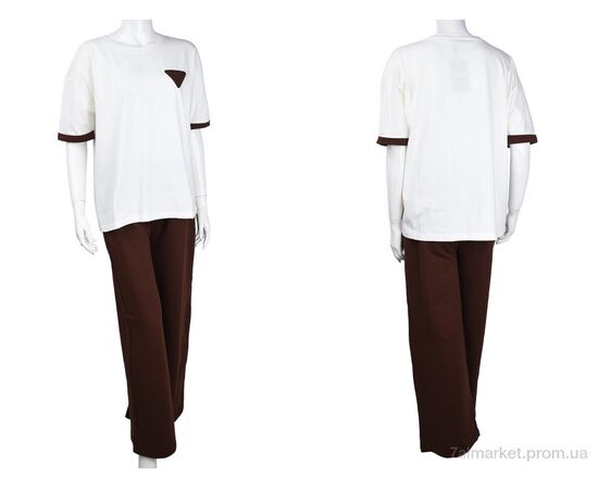 Фотография Женский костюм Лето 3708-112-3 brown (4 шт. р.сетка S-XL) "Мир" недорого оптом от прямого поставщика, изображение 3