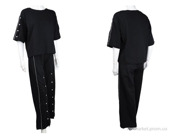 Фотография Женский костюм Лето 3708-4006-1 black (4 шт. р.сетка S-XL) "Мир" недорого оптом от прямого поставщика, изображение 3