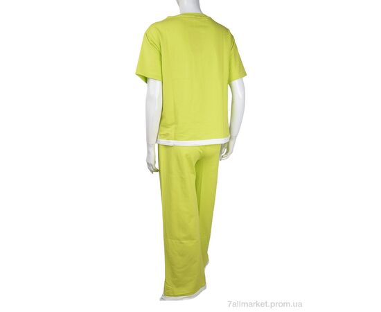 Фотография Женский костюм Лето 3708-3395-1 green (4 шт. р.сетка S-XL) "Мир" недорого оптом от прямого поставщика, изображение 2