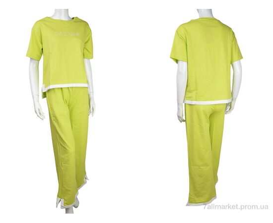 Фотография Женский костюм Лето 3708-3395-1 green (4 шт. р.сетка S-XL) "Мир" недорого оптом от прямого поставщика, изображение 3