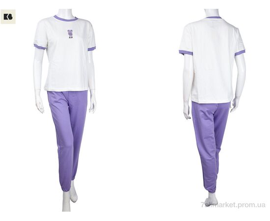 Фотография Женский костюм Лето 3708-3349-5 violet (4 шт. р.сетка S-XL) "BIG" недорого оптом от прямого поставщика, изображение 3