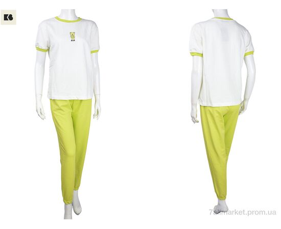 Фотография Женский костюм Лето 3708-3349-6 green (4 шт. р.сетка S-XL) "BIG" недорого оптом от прямого поставщика, изображение 3